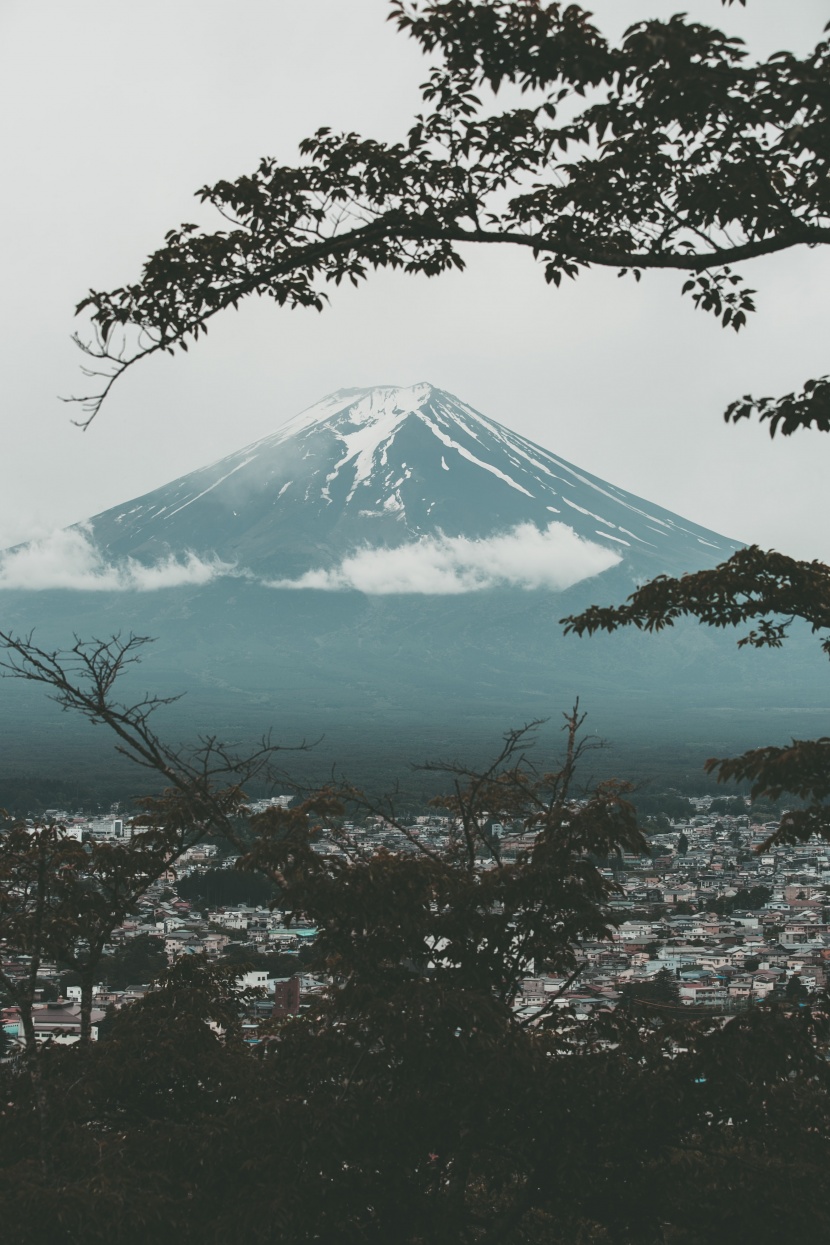 日本富士山優美風景圖片