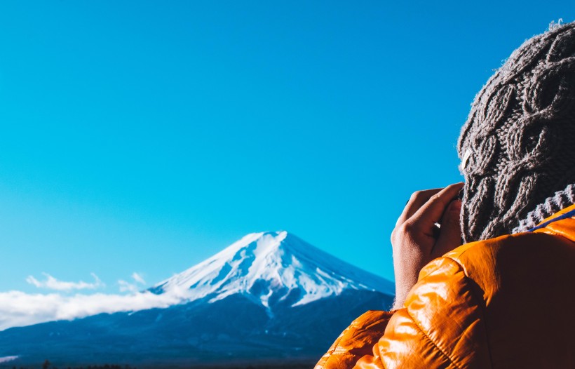 日本富士山優美風景圖片