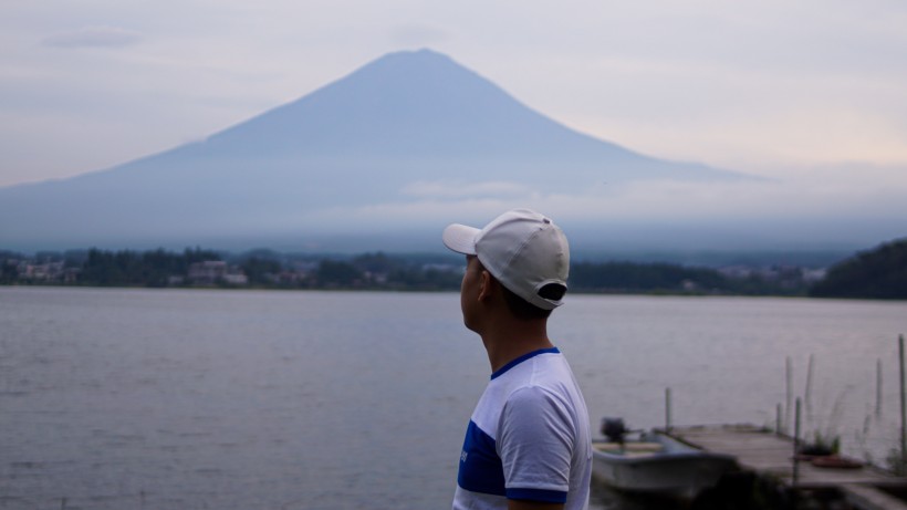 日本富士山優美風景圖片