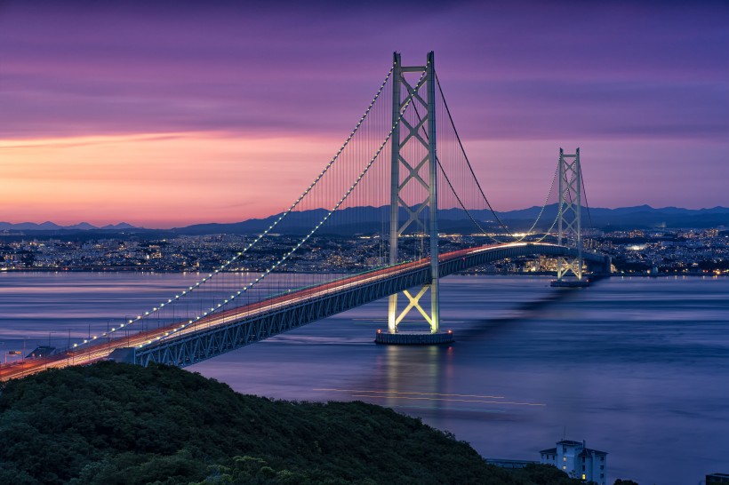 日本濑戶大橋建築風景圖片