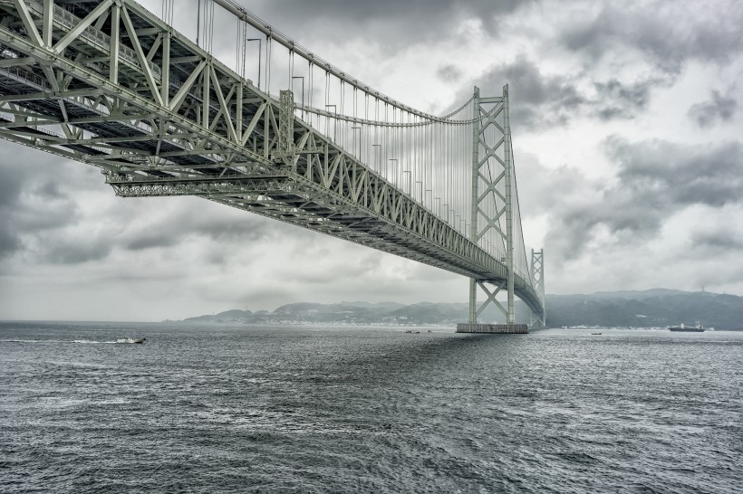 日本濑戶大橋建築風景圖片