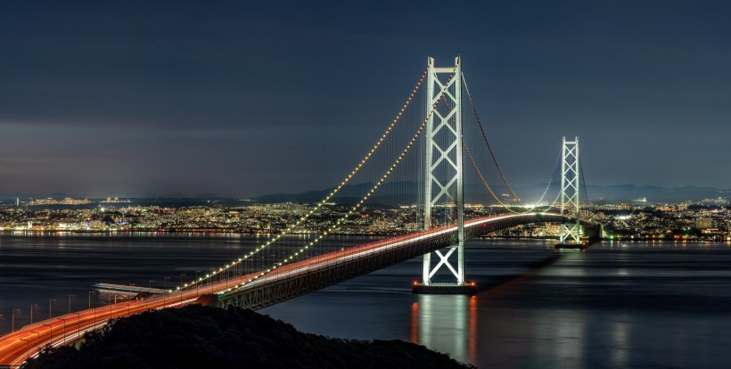 日本濑戶大橋建築風景圖片