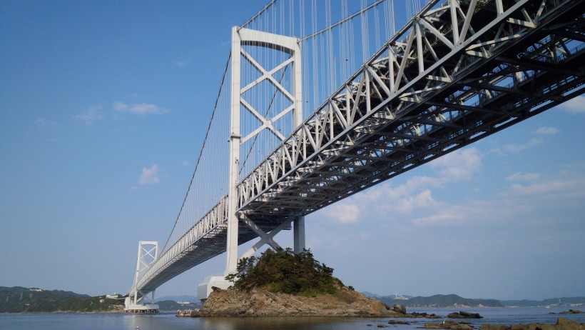 日本濑戶大橋建築風景圖片