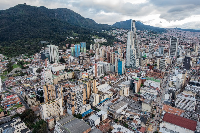 哥倫比亞聖菲波哥大建築風景圖片