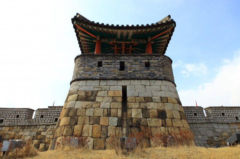 韓國水原華城建築風景圖片