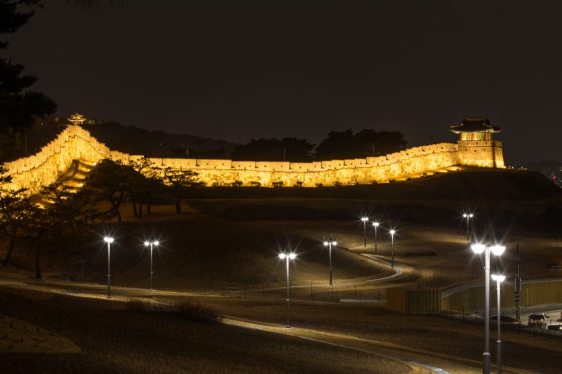 韓國水原華城建築風景圖片