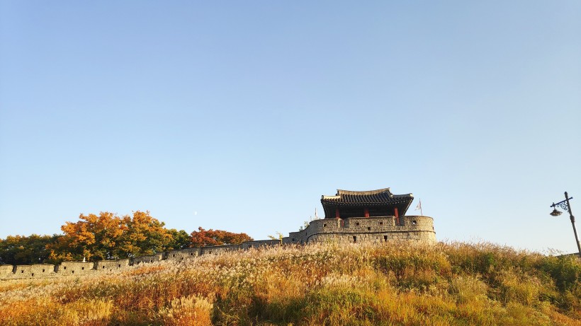 韓國水原華城建築風景圖片