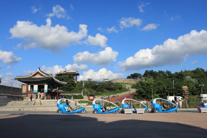 韓國水原華城建築風景圖片