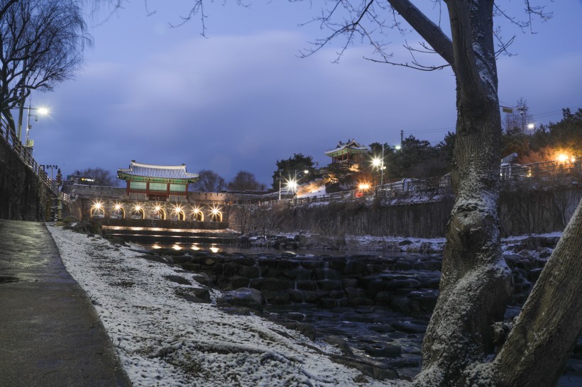 韓國水原華城建築風景圖片