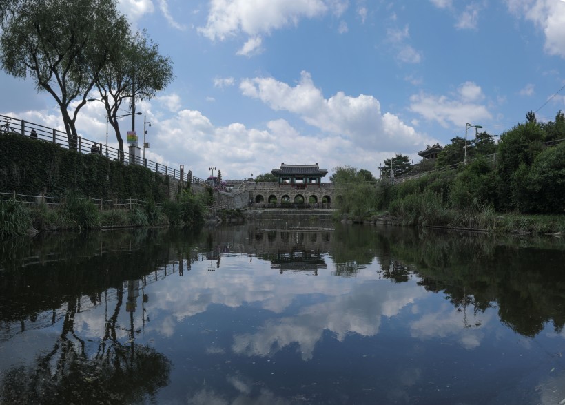 韓國水原華城建築風景圖片