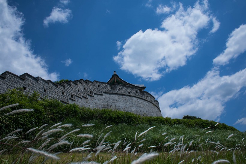 韓國水原華城建築風景圖片