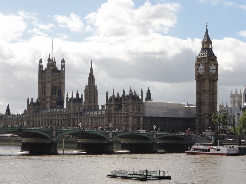 英國倫敦地标大本鐘建築風景圖片