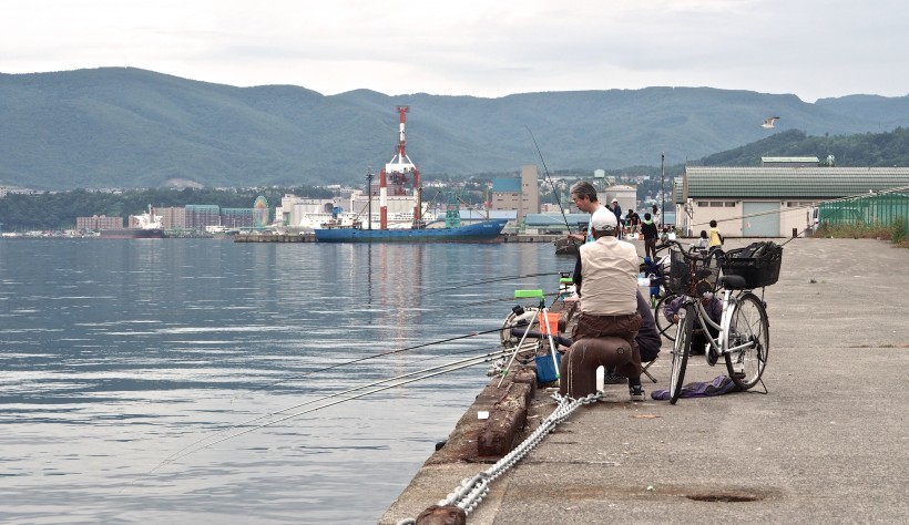 日本北海道小樽運河風景圖片