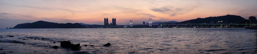 韓國釜山海岸風景圖片