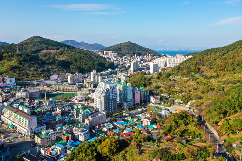 韓國釜山建築風景圖片