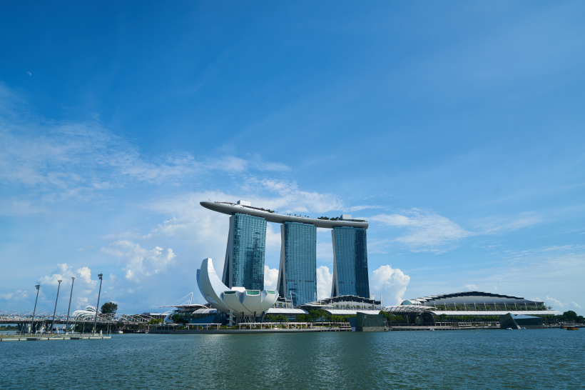 新加坡濱海灣金沙酒店建築風景圖片