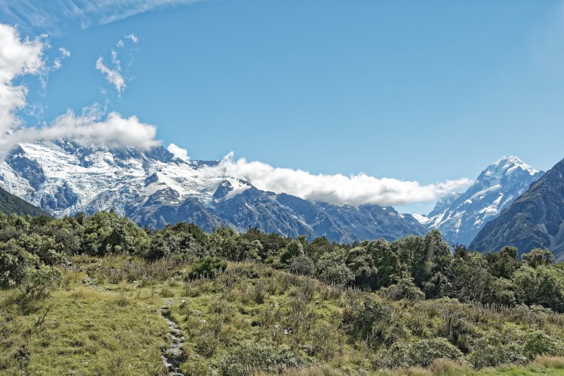 新西蘭庫克山自然風景圖片