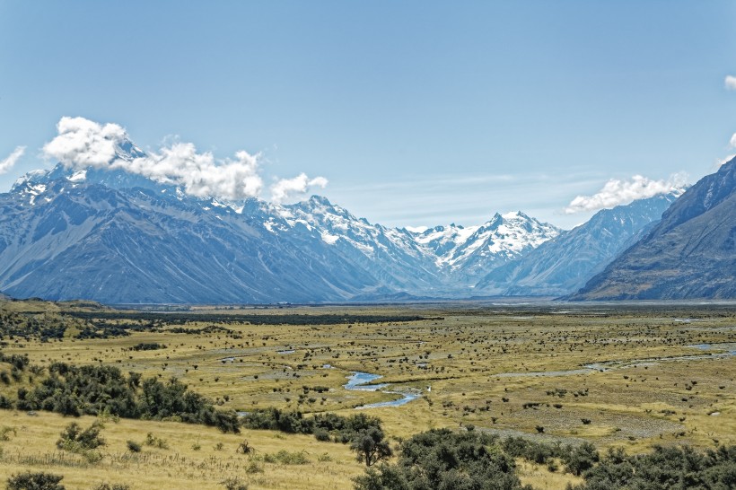 新西蘭庫克山自然風景圖片