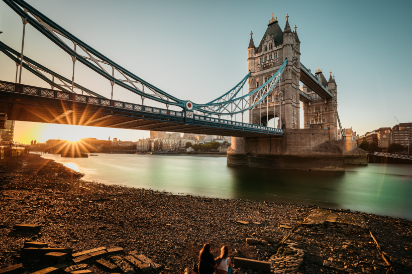 英國倫敦塔橋風景圖片