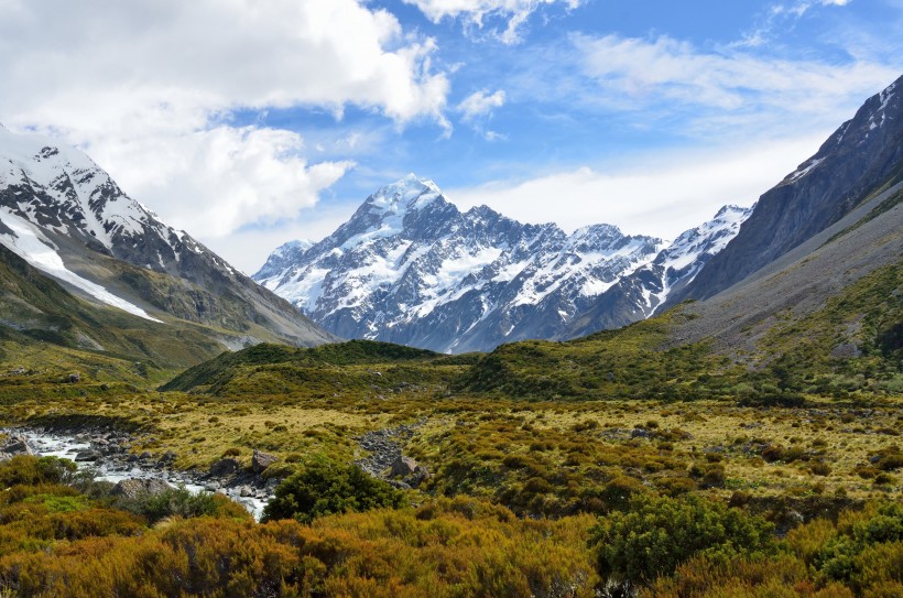 新西蘭庫克山風景圖片