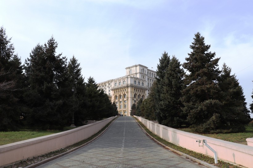 西班牙巴塞羅那奎爾公園建築風景圖片