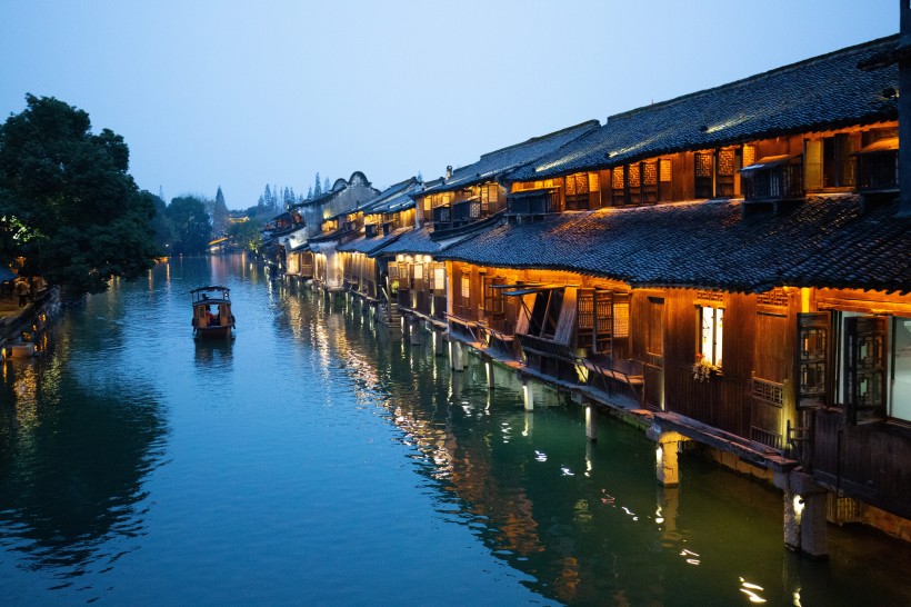 浙江烏鎮風景圖片
