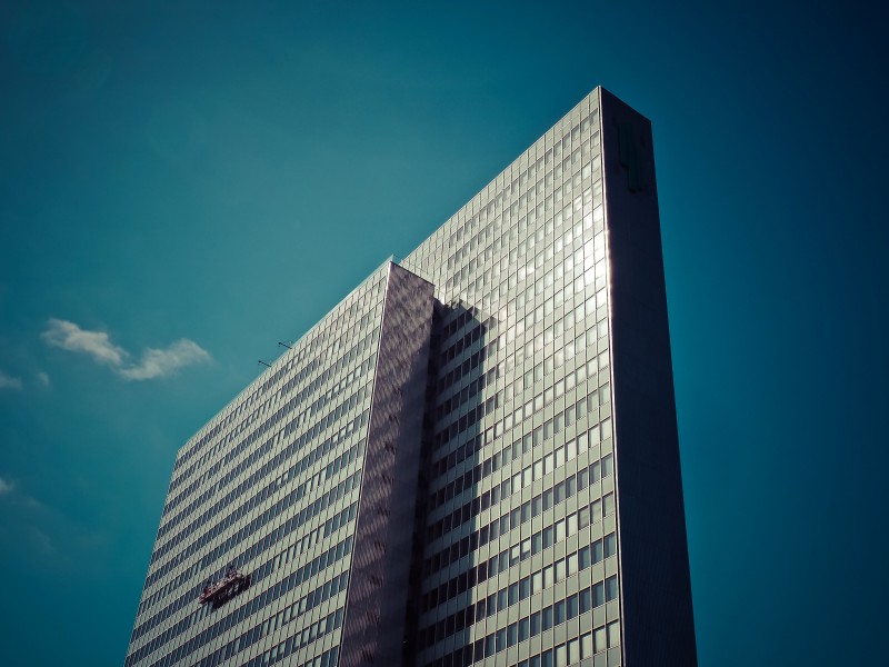 現代城市摩天大樓建築風景圖片