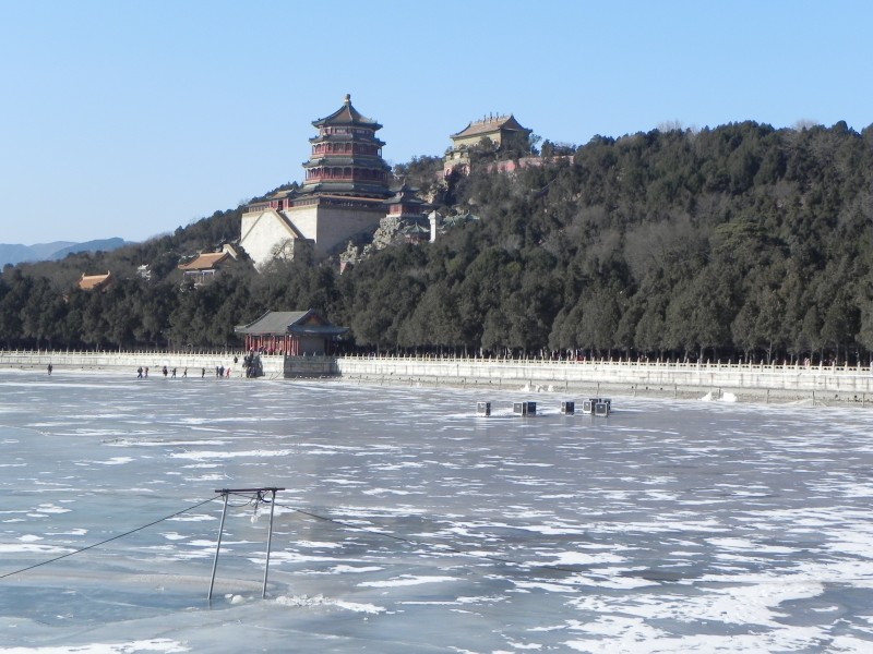 北京頤和園建築風景圖片