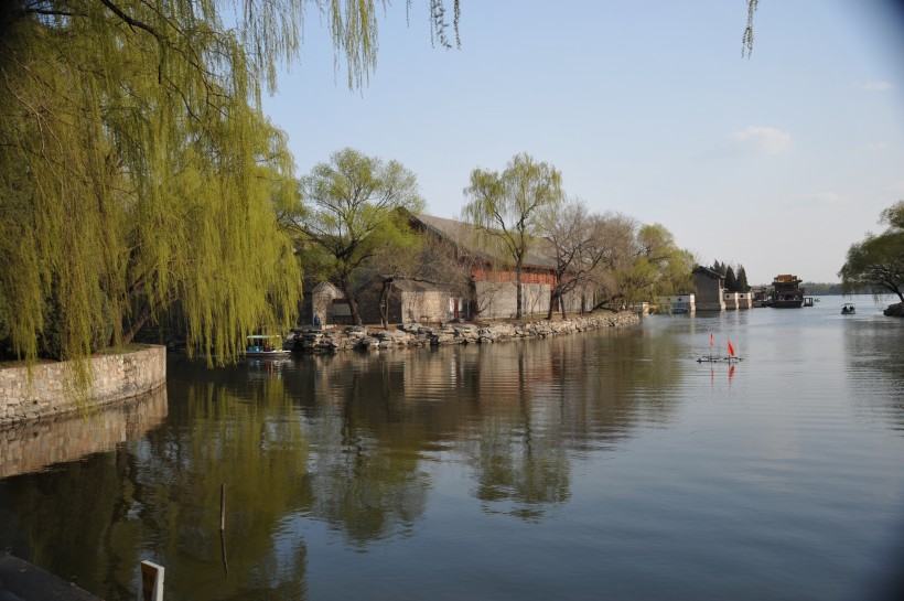 北京頤和園建築風景圖片
