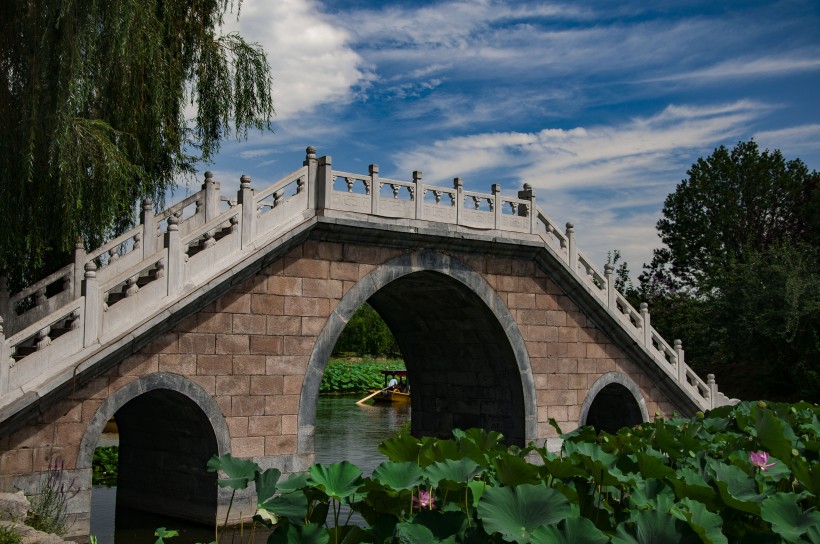 北京頤和園建築風景圖片