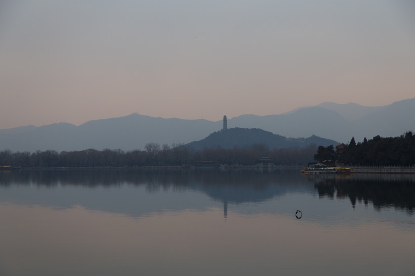 北京頤和園建築風景圖片