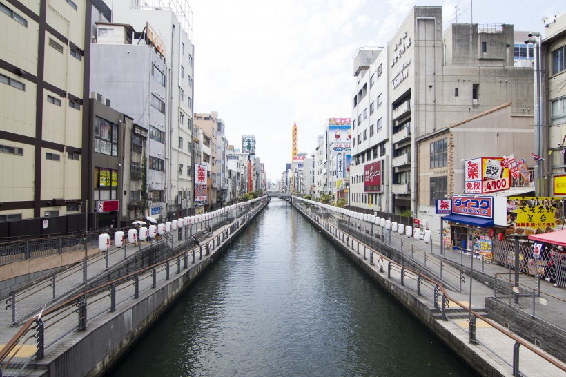 日本大阪建築風景圖片