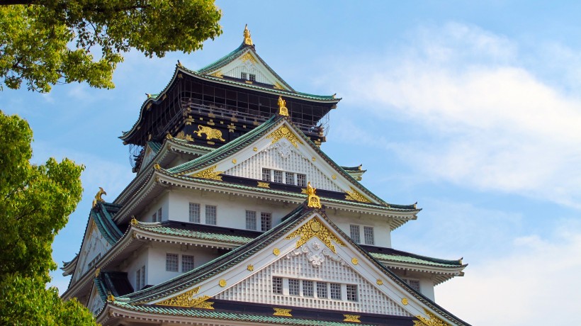 日本大阪建築風景圖片