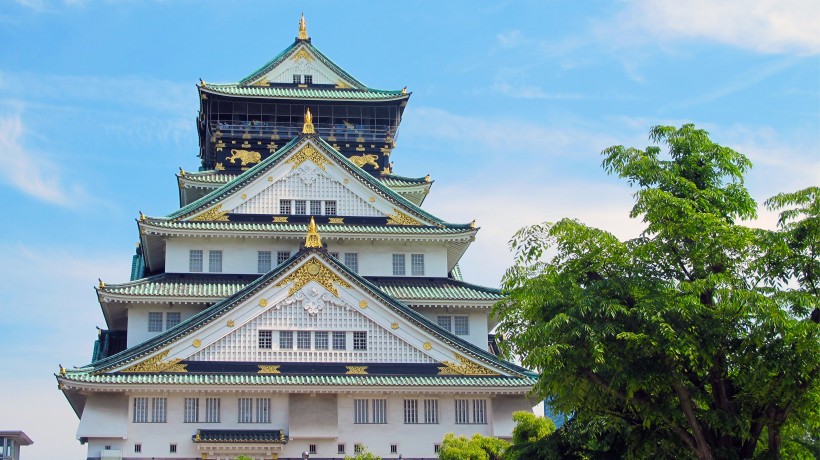 日本大阪建築風景圖片