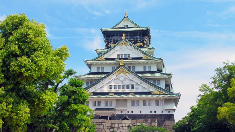 日本大阪建築風景圖片