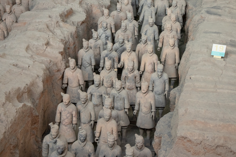 陝西西安秦始皇陵兵馬俑圖片