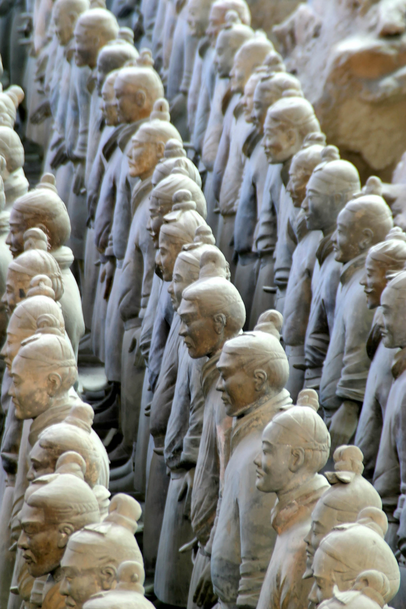 陝西西安秦始皇陵兵馬俑圖片