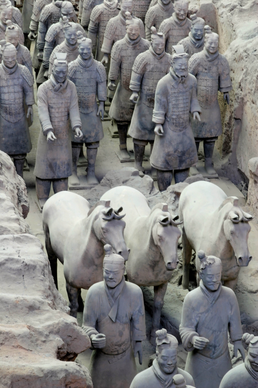 陝西西安秦始皇陵兵馬俑圖片