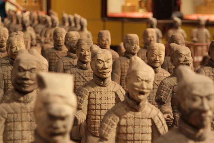 陝西西安秦始皇陵兵馬俑圖片