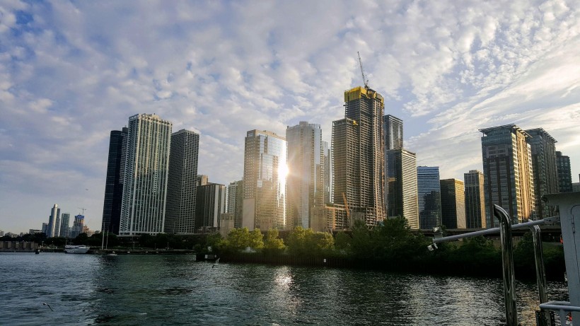 美國芝加哥伊利諾伊州城市建築風景圖片