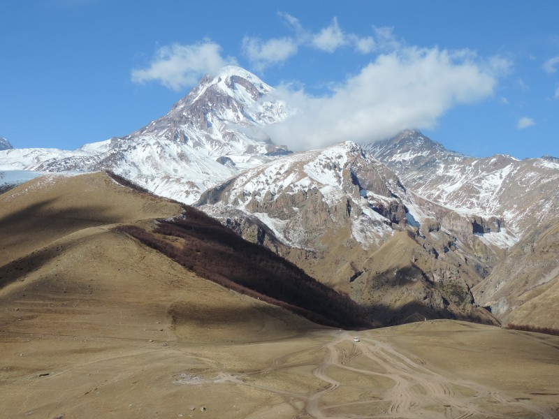 格魯吉亞卡茲别克山自然風景圖片