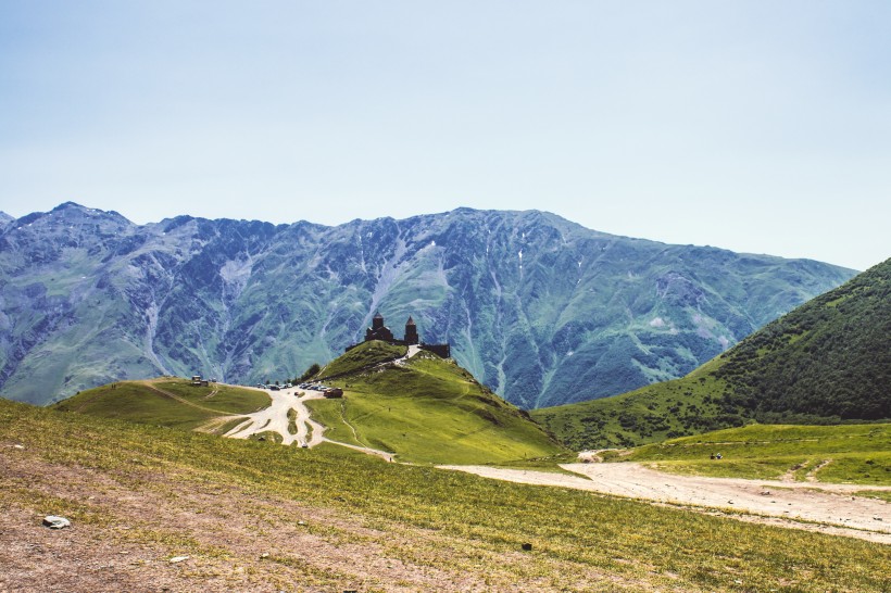 格魯吉亞卡茲别克山自然風景圖片