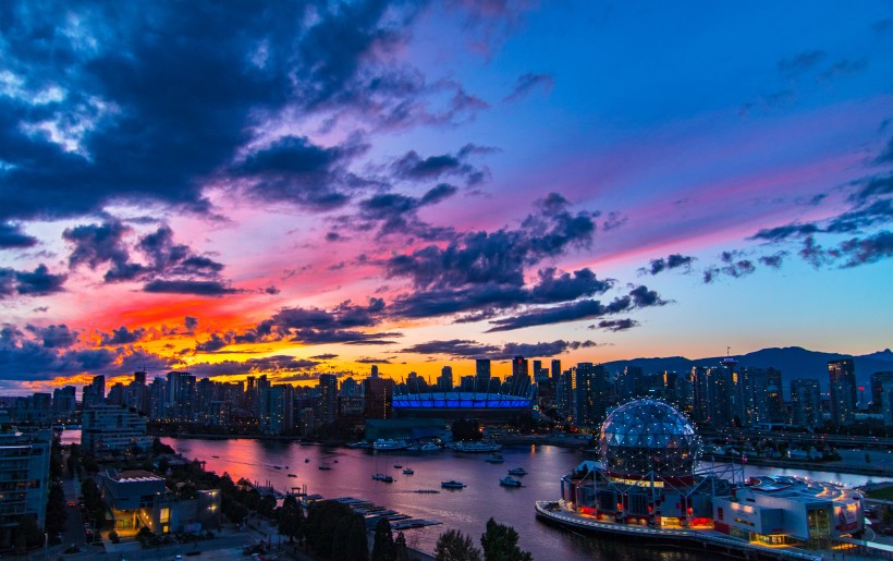 加拿大溫哥華建築風景圖片