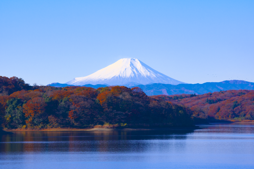 日本富士山自然風景圖片
