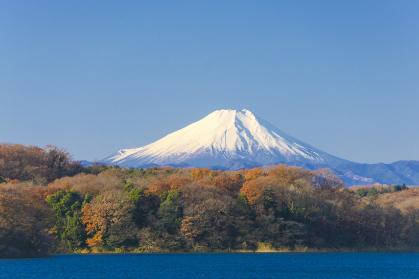 日本富士山自然風景圖片