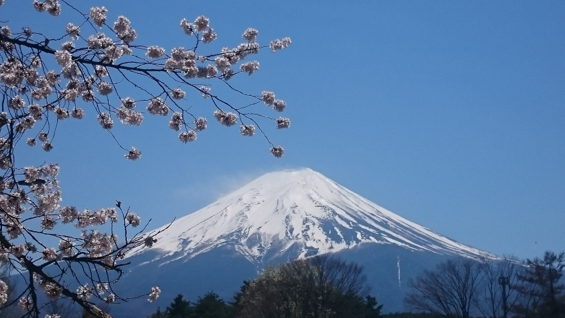 日本富士山自然風景圖片