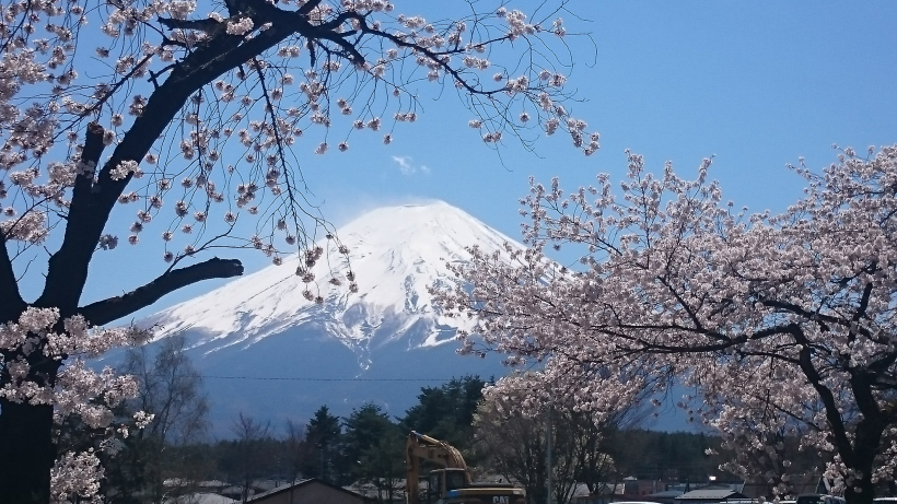 日本富士山自然風景圖片