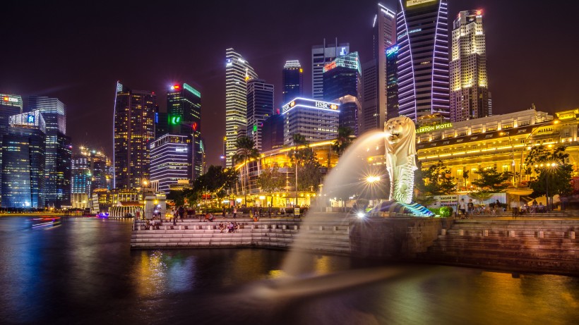 新加坡濱海灣金沙酒店建築風景圖片