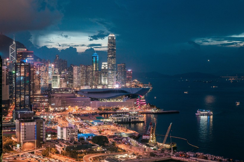 繁華熱鬧的香港風景圖片圖片