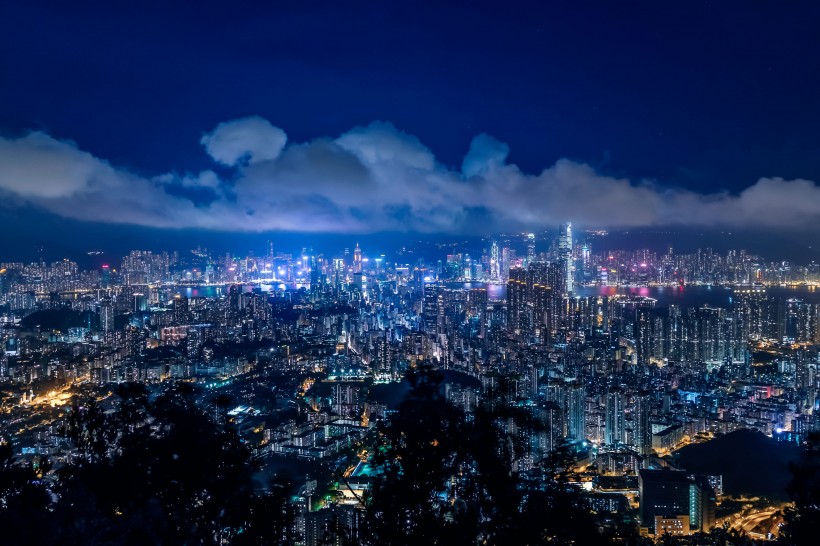 繁華熱鬧的香港風景圖片圖片
